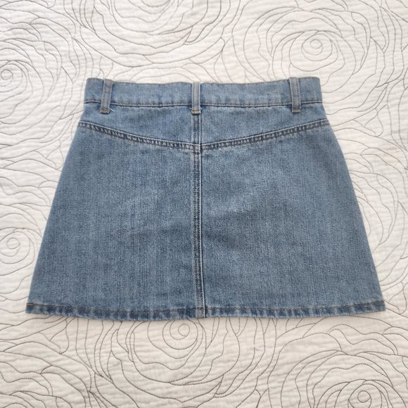 FOREVER 21 [S] Denim Lace Up Forever 21 Mini Skirt - Picture 3 of 10